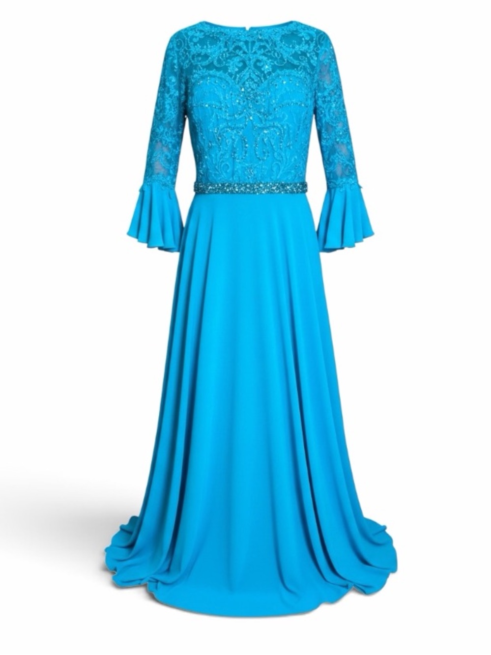 NWT Teal Beaded Lace Formal sz 14